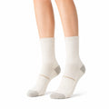 Calcetines deportivos 43-46 de punto blanco y gris con caña media