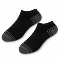 Calcetines tobilleros 43-46 de punto negro y gris para deporte con zonas transpirables