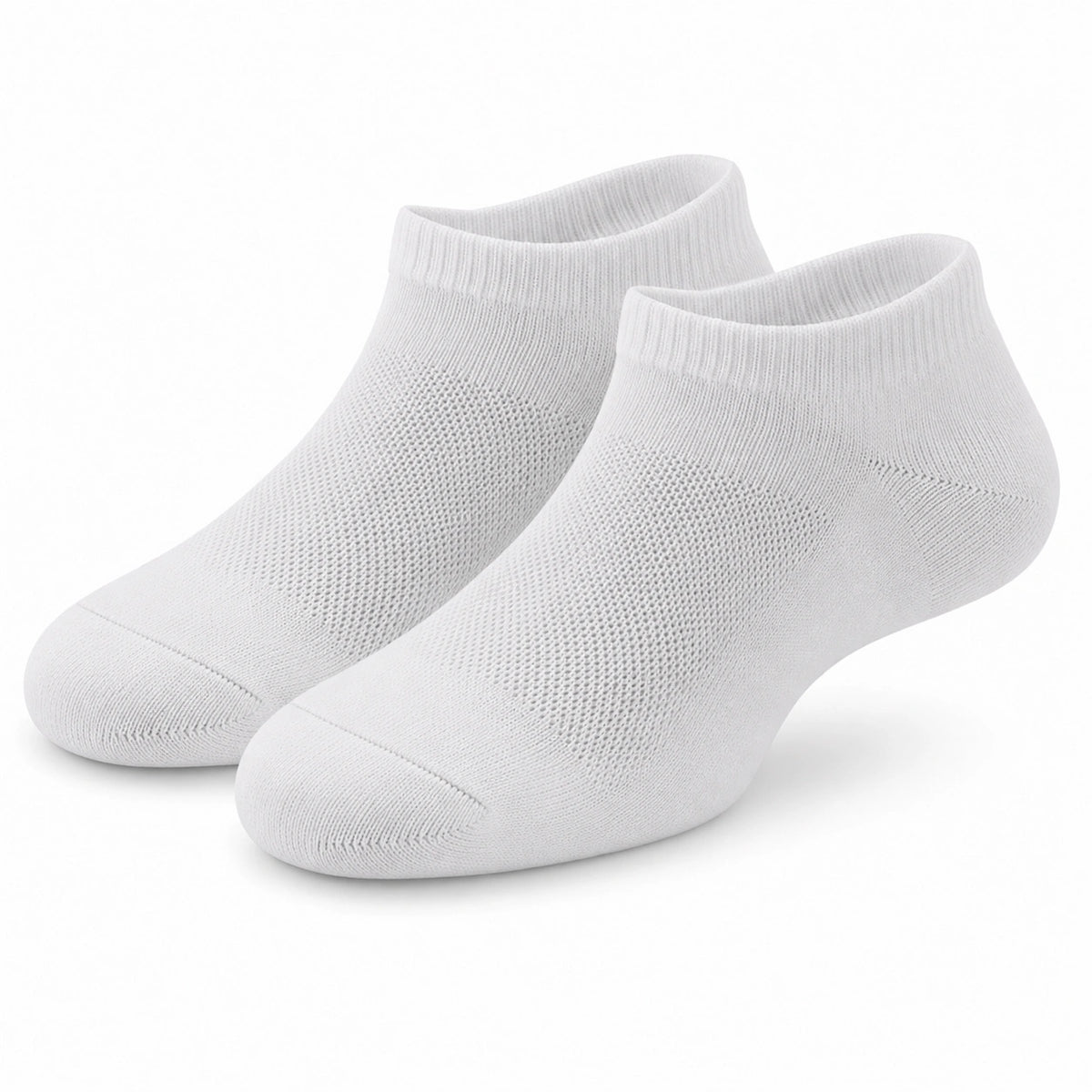 Calcetines tobilleros talla 43-46 de tejido de punto blancos para uso diario transpirables