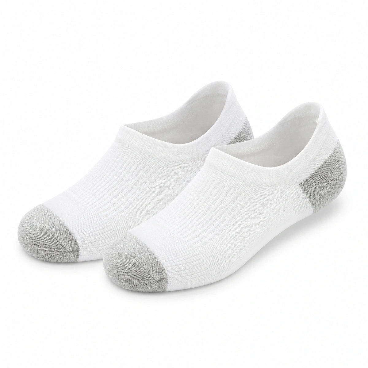 Calcetines invisibles talla 35-38 de punto blanco y gris para uso diario