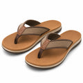 Chanclas de dedo talla 36/37 con empeine textil marrón para verano