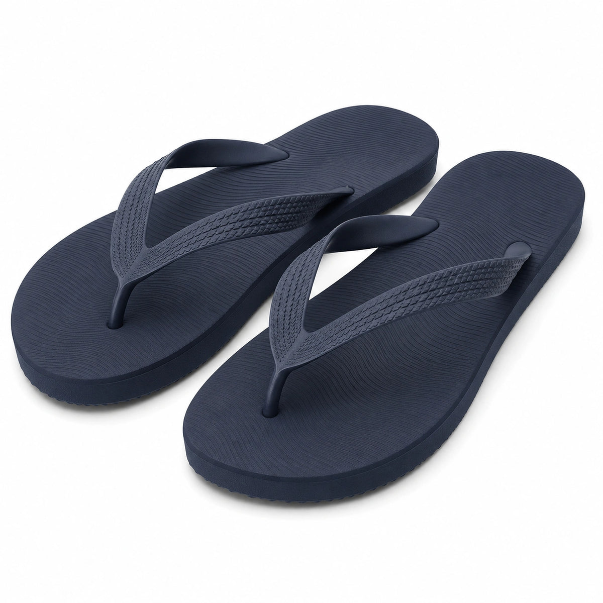 Chanclas 40/41 de material sintético azul marino con tira en Y para playa y piscina