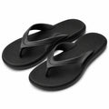 Chanclas 42/43 de material sintético negras con suela texturizada para verano