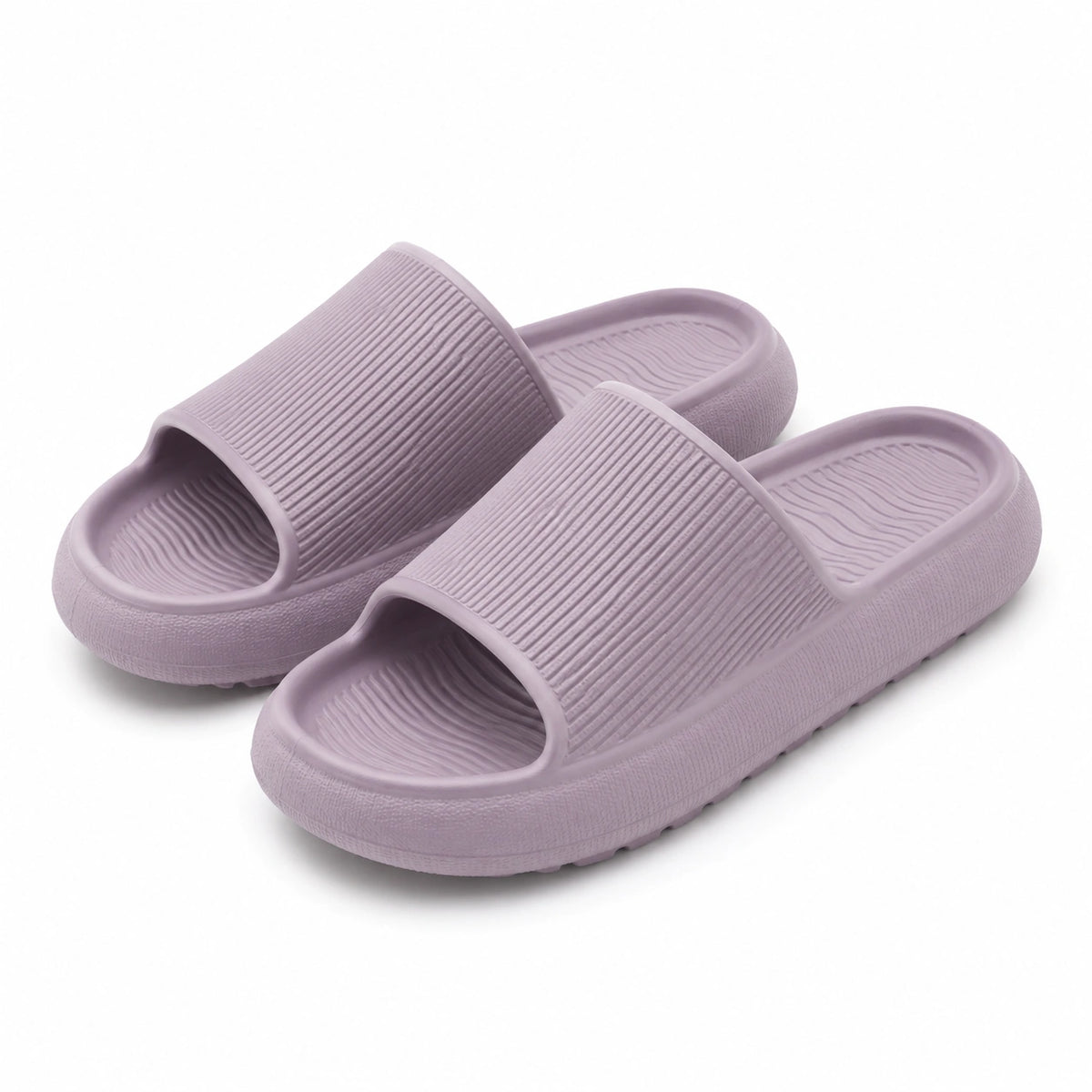 Chanclas talla 38/39 de EVA lila con suela antideslizante para baño
